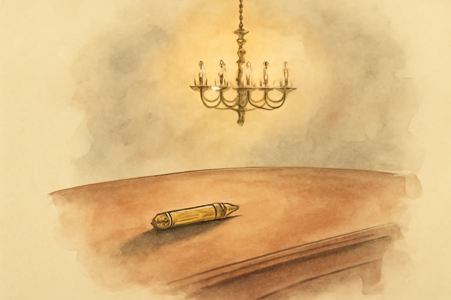 Ilustración de El crayón amarillo