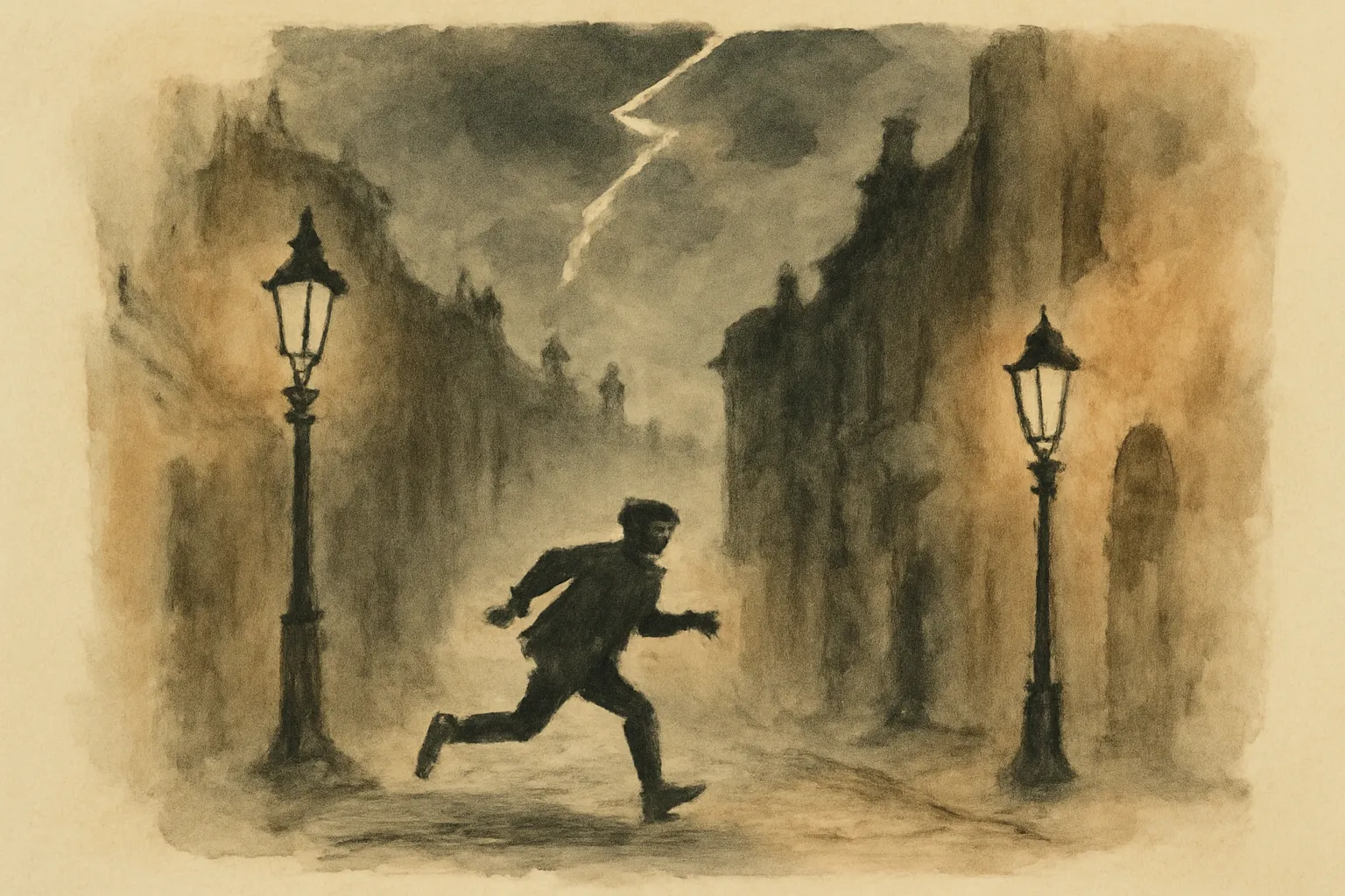 Ilustración de Los treinta y nueve escalones