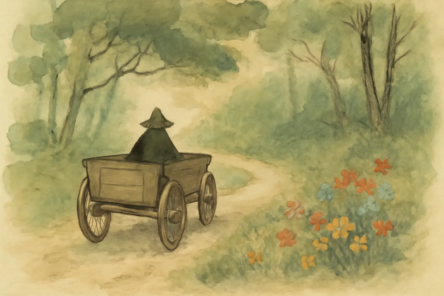 Ilustración de A través de Finlandia en carretas