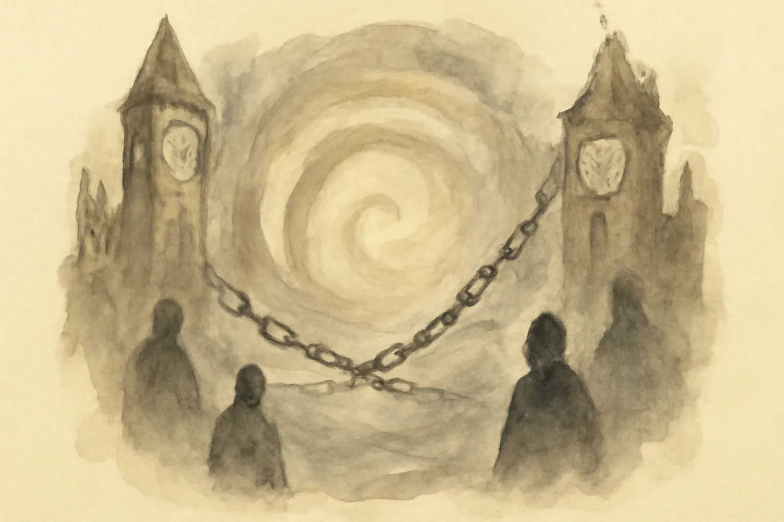 Ilustración de Crimen en el tiempo