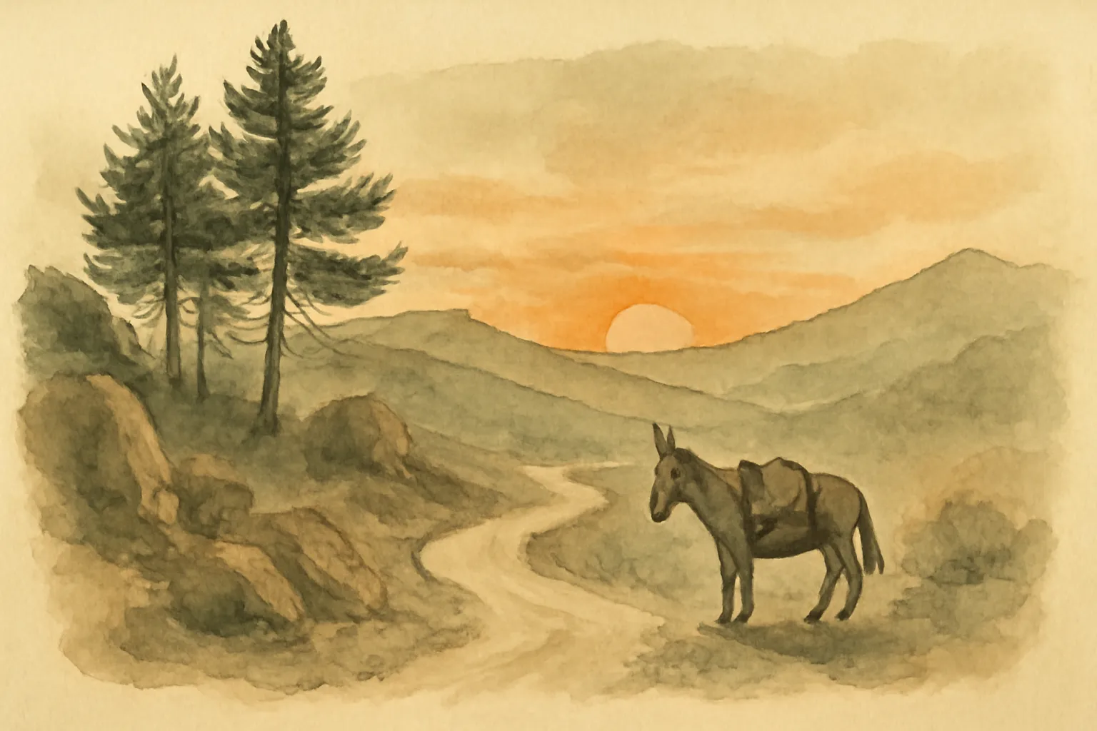 Illustration for Travels with a Donkey in the Cévennes
