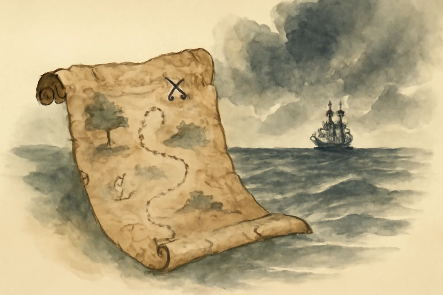 Ilustración de La isla del tesoro