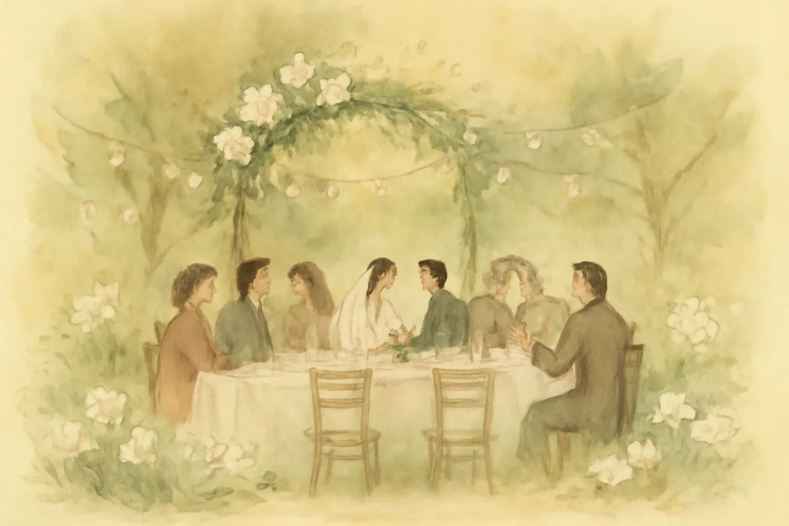 Illustration for Vision in White