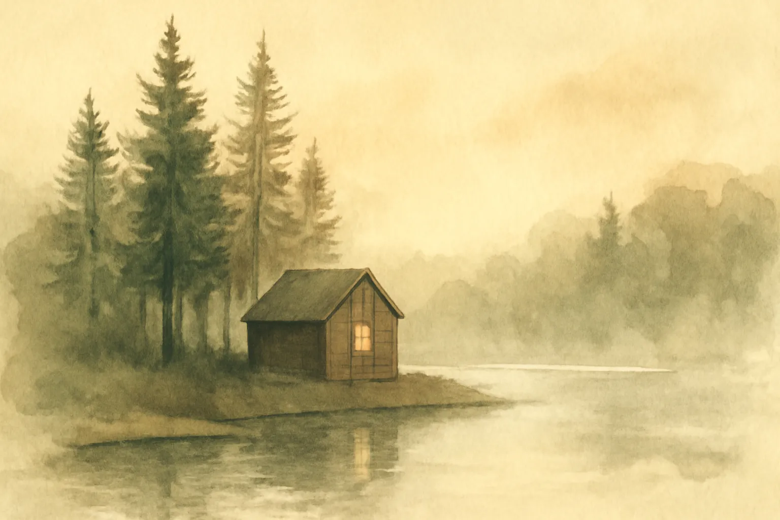 Ilustración de Walden o La vida en los bosques