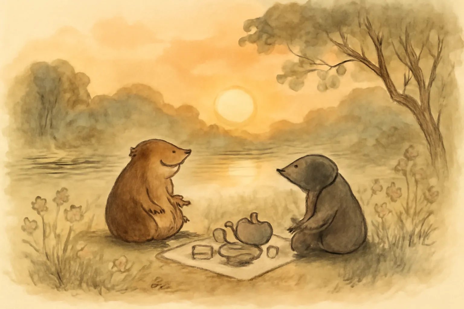 Ilustración de El viento en los sauces