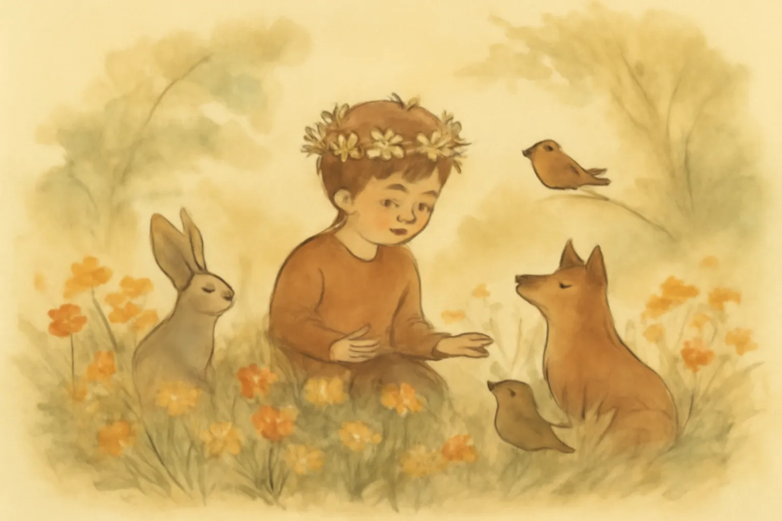Ilustración de Magia del bosque